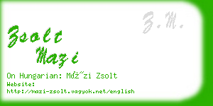 zsolt mazi business card